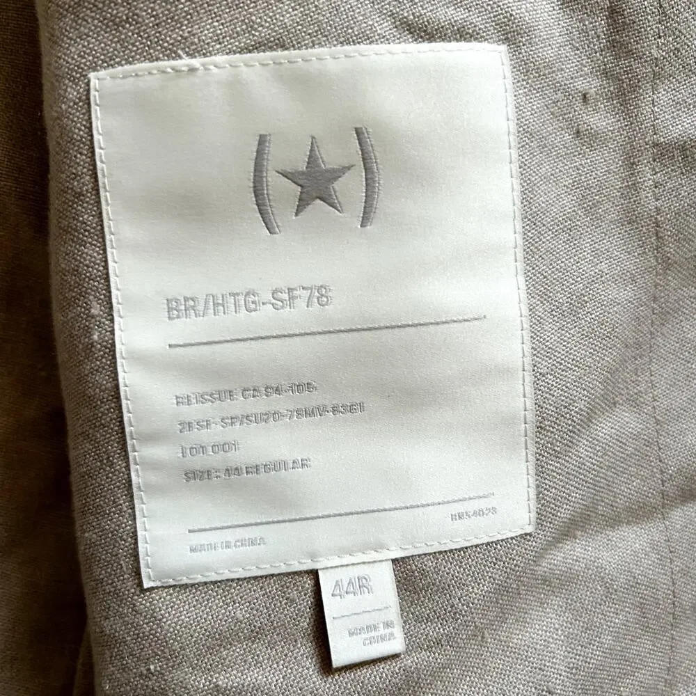 Banana Republic Heritage Collection Ivory Linen Expedition Blazer Men’s Sz 44R
